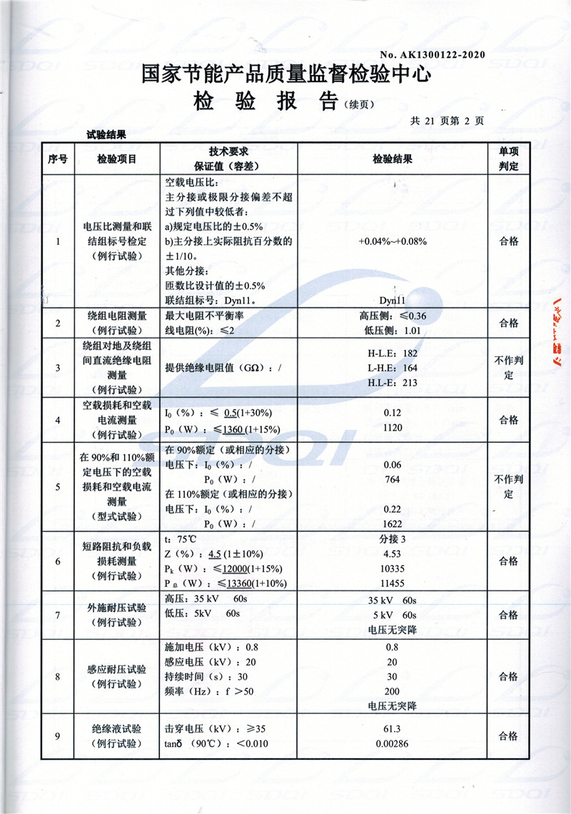 高低压试验报告-S11-1250灵宝灵宝灵宝油浸式变压器-2.jpg